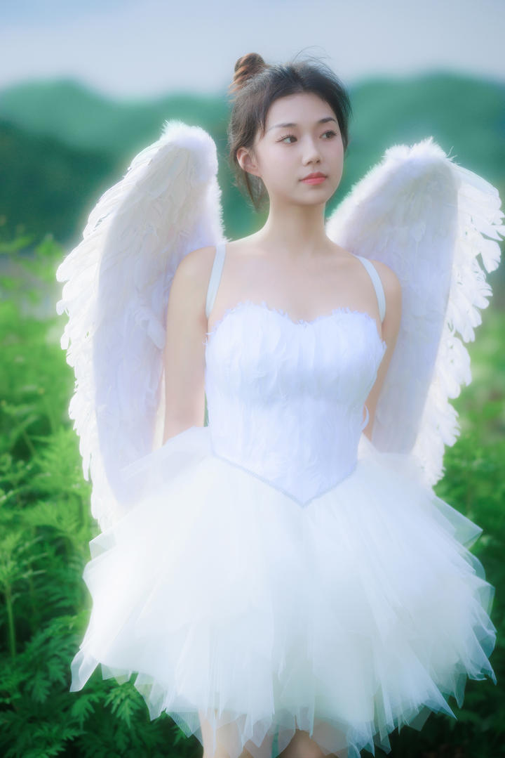 长着翅膀的天使4K唯美女生手机壁纸图片大全