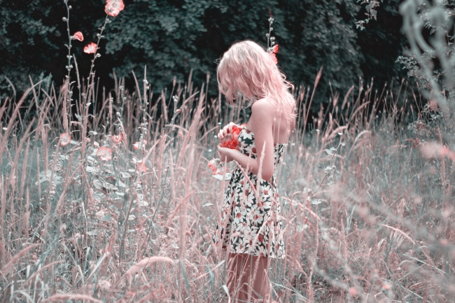 森系骨感美女写真图片