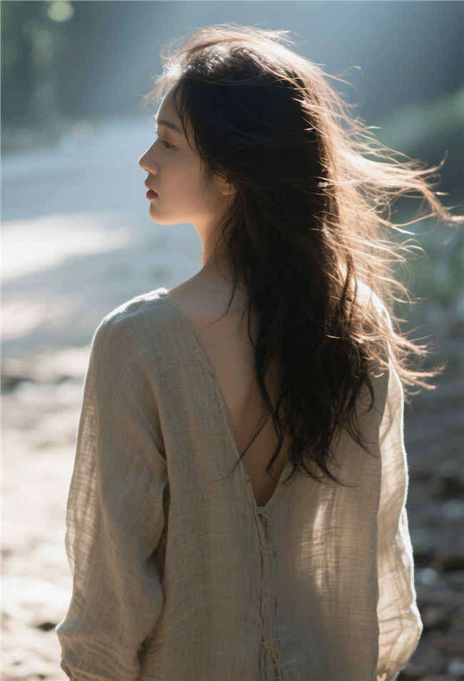 亚洲美女模特人像写实艺术摄影