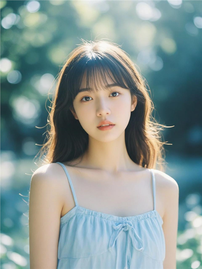 夏日梦境风格美女写真摄影图片