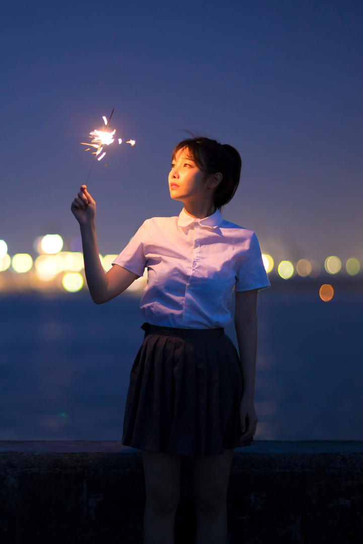 唯美清纯女生艺术写真套图