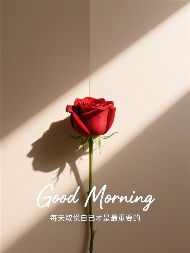 治愈系文字玫瑰花图片