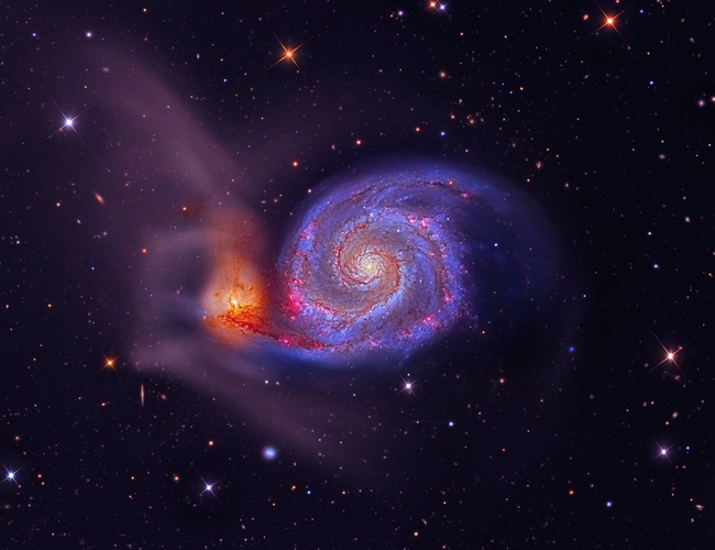 唯美漩涡星云星空图片