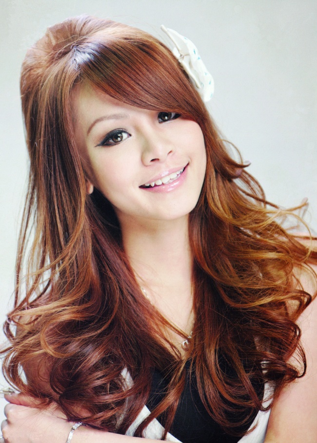 韩式卷发发型图片