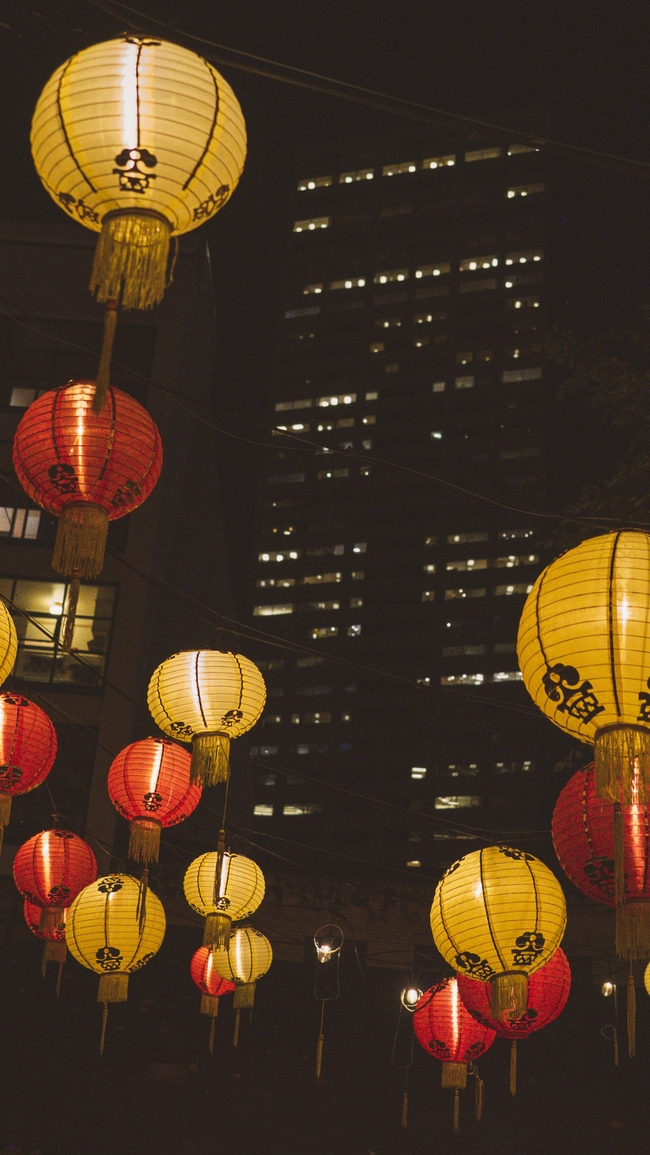 中国元宵灯会张灯结彩图片
