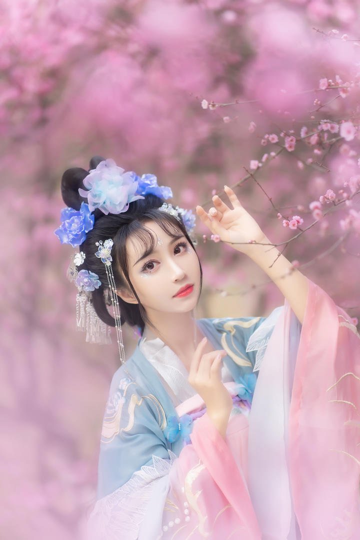 颜值超高的汉服小姐姐古装美女艺术照摄影图片