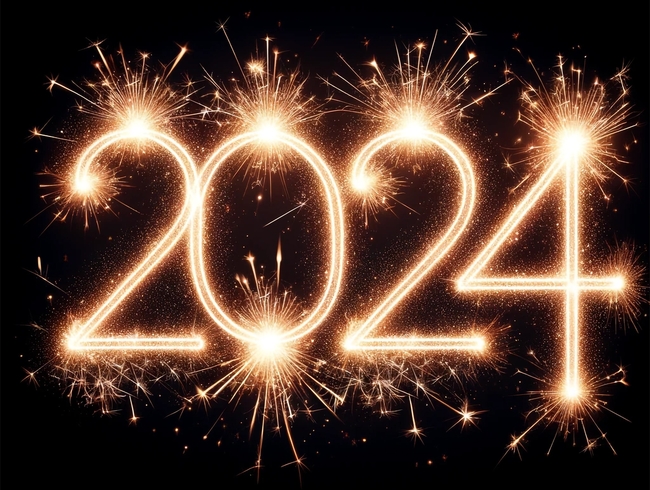 2024年烟花数字设计图片