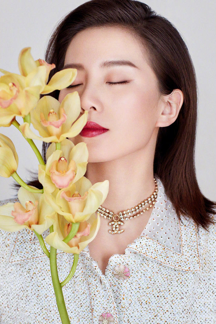 闻花香的高清美女明星刘诗诗图片