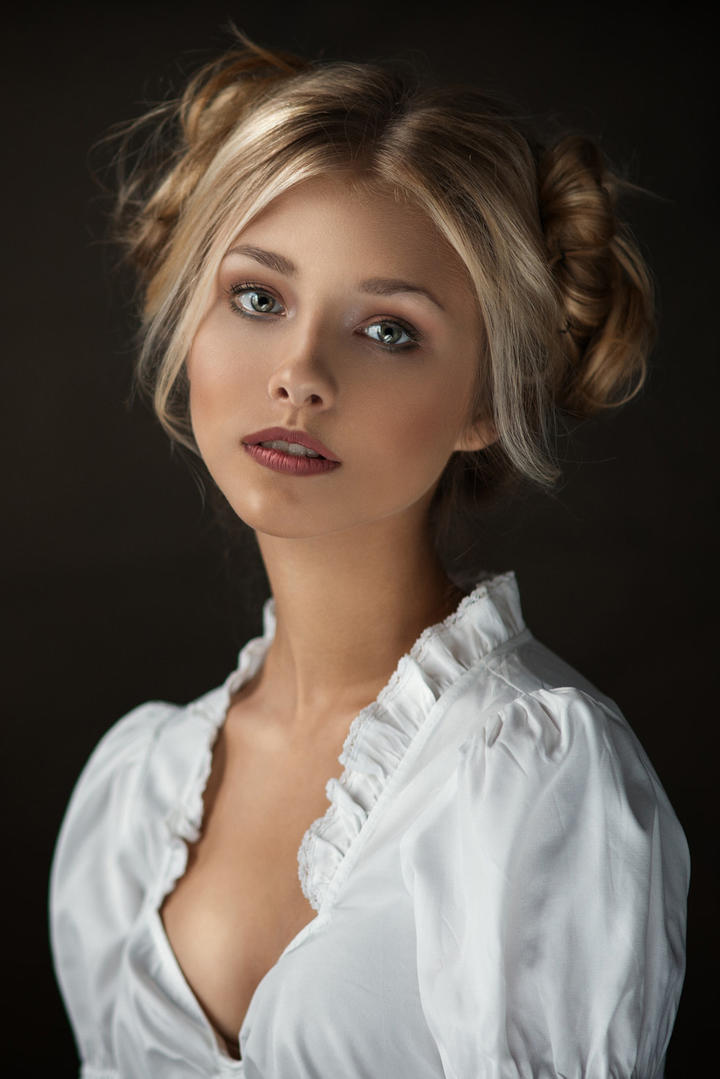 欧美美女肖像特写艺术写真图片