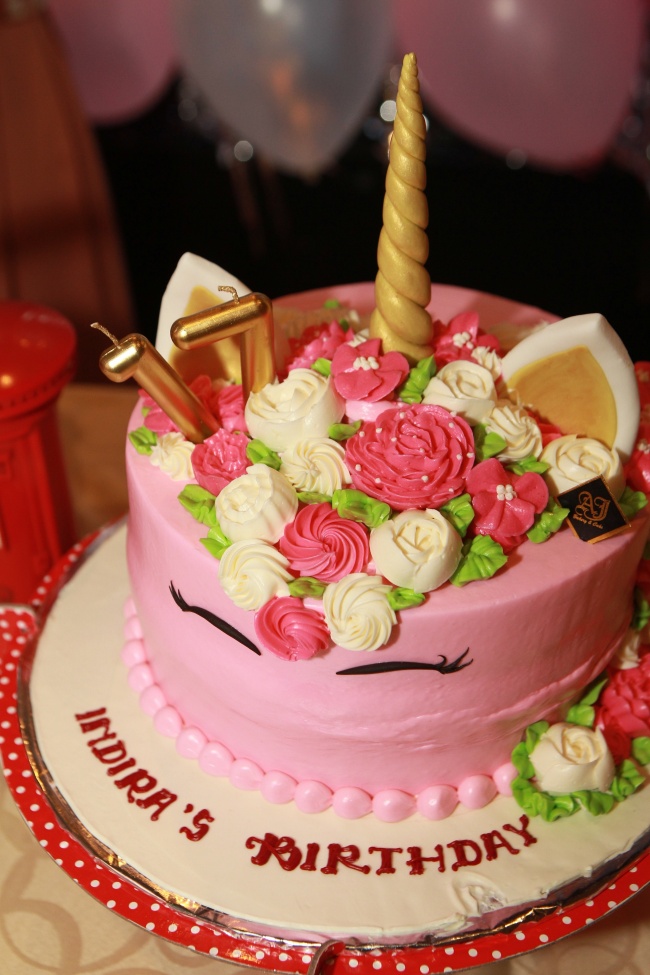 奶油裱花生日蛋糕图片