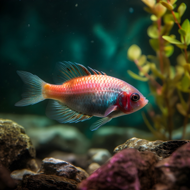 水族馆美丽观赏鱼图片