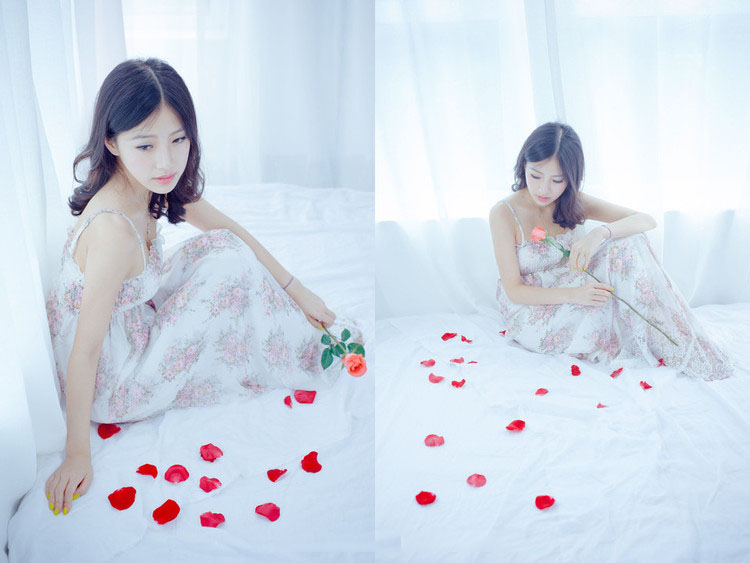 花瓣少女的清纯私房