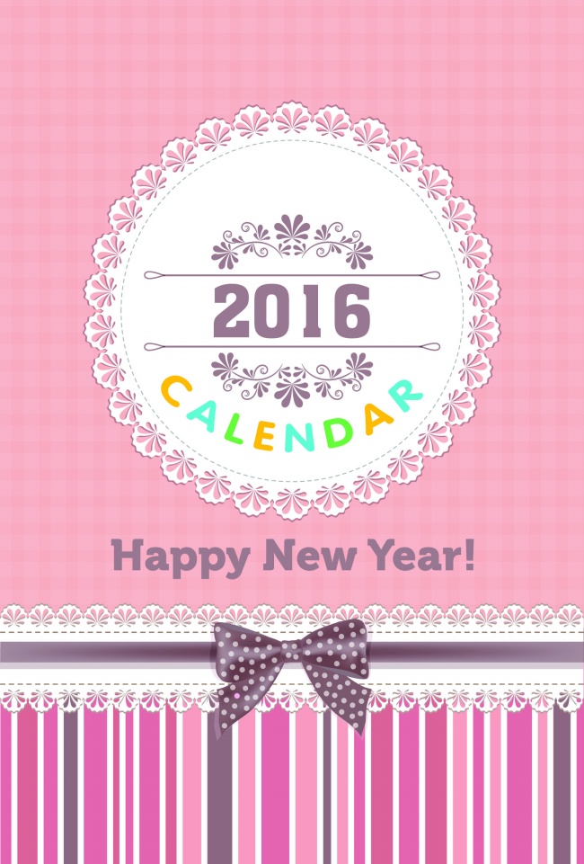 2016新年台历封面图片
