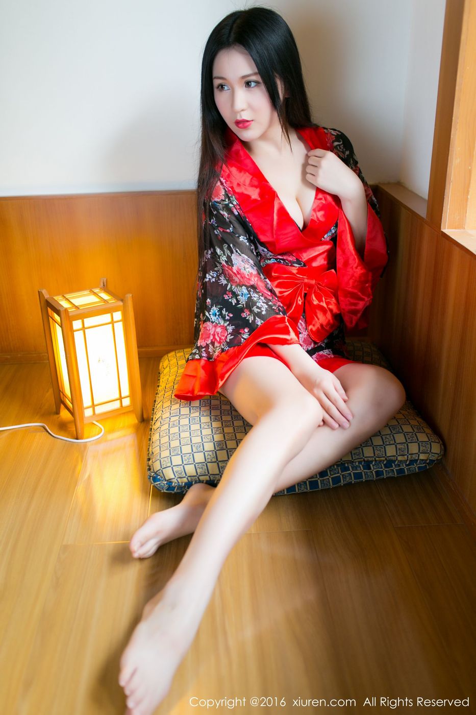 秀人网性感女神唐雨辰TYC和服美胸长腿珠海御温泉旅拍