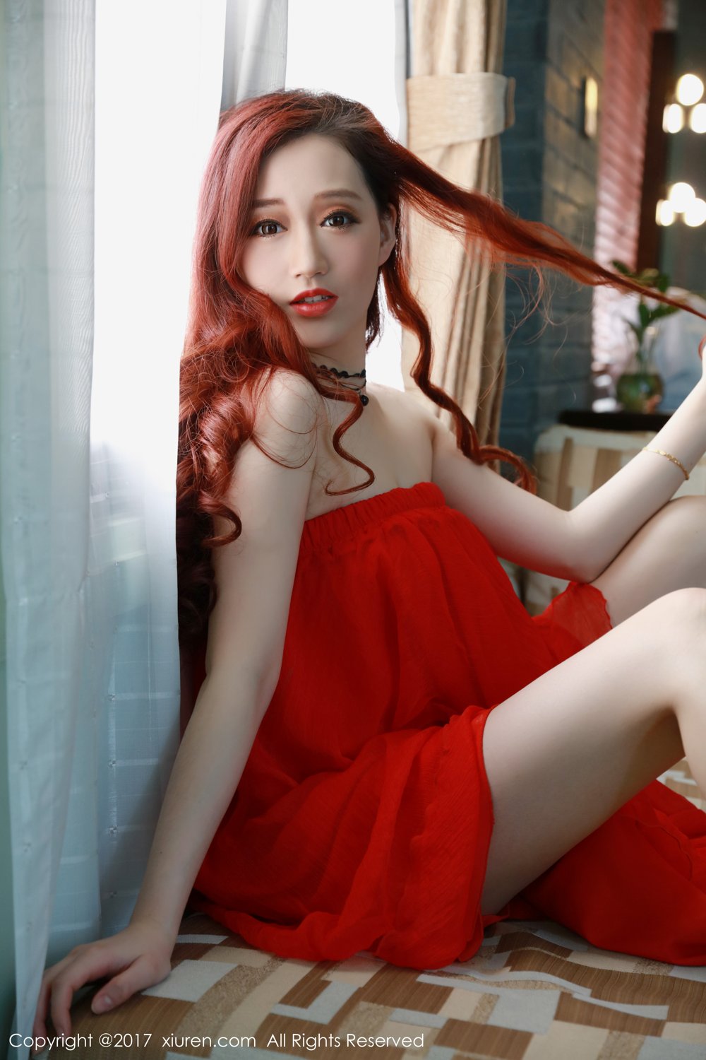 秀人网美女模特叶梦轩性感豹纹蕾丝演绎诱惑尤物