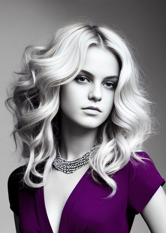 法式成熟卷发发型图片