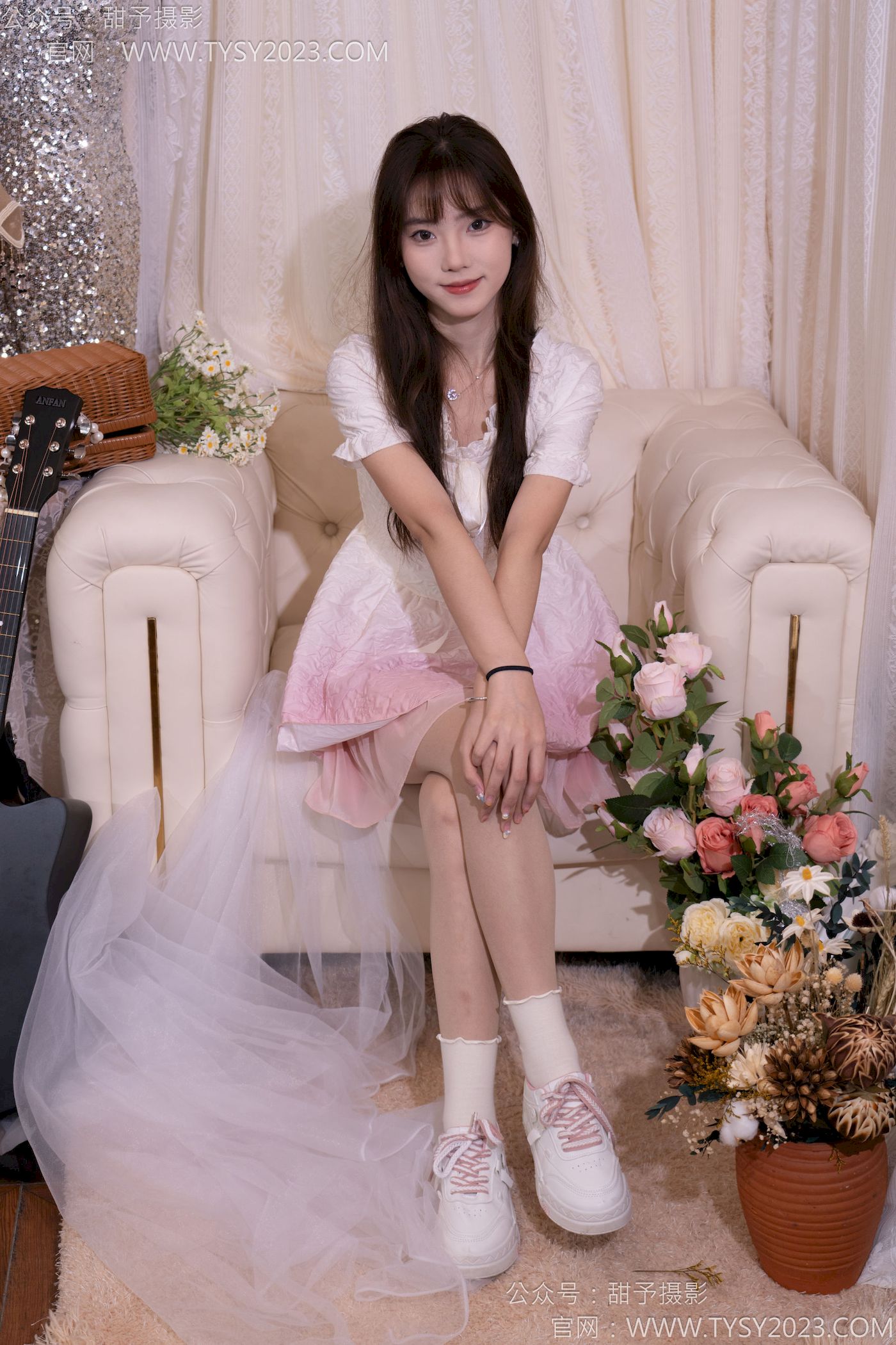 甜予摄影模特璇璇粉色系蓬裙甜系少女风写真