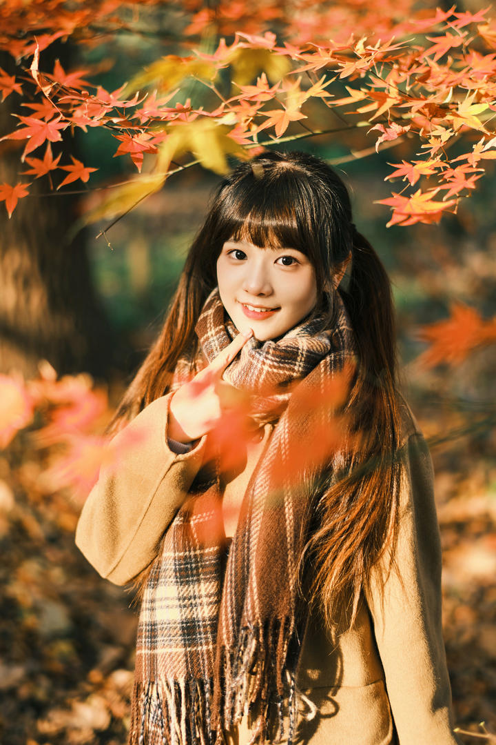 单纯可爱的韩国双马尾学生妹唯美写真图片