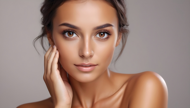 欧美性感香肩美女人像艺术写真图片