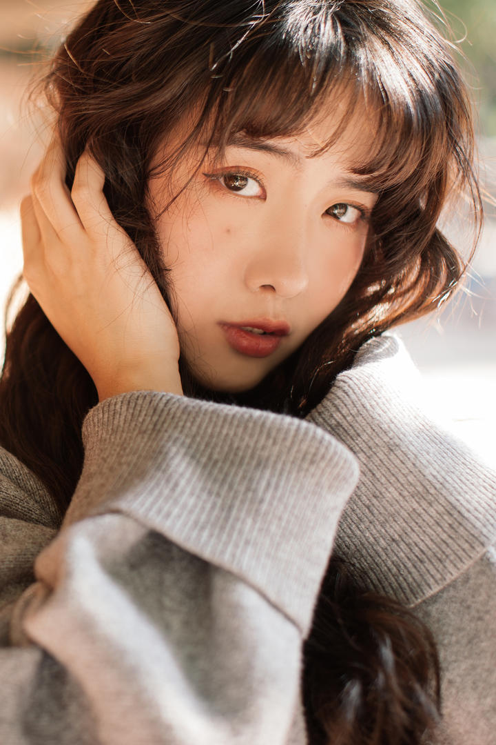 一双明亮大眼睛的清纯女生头像黄子卿图片