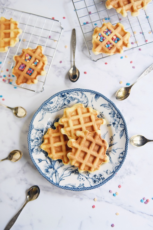 松软可口华夫饼图片