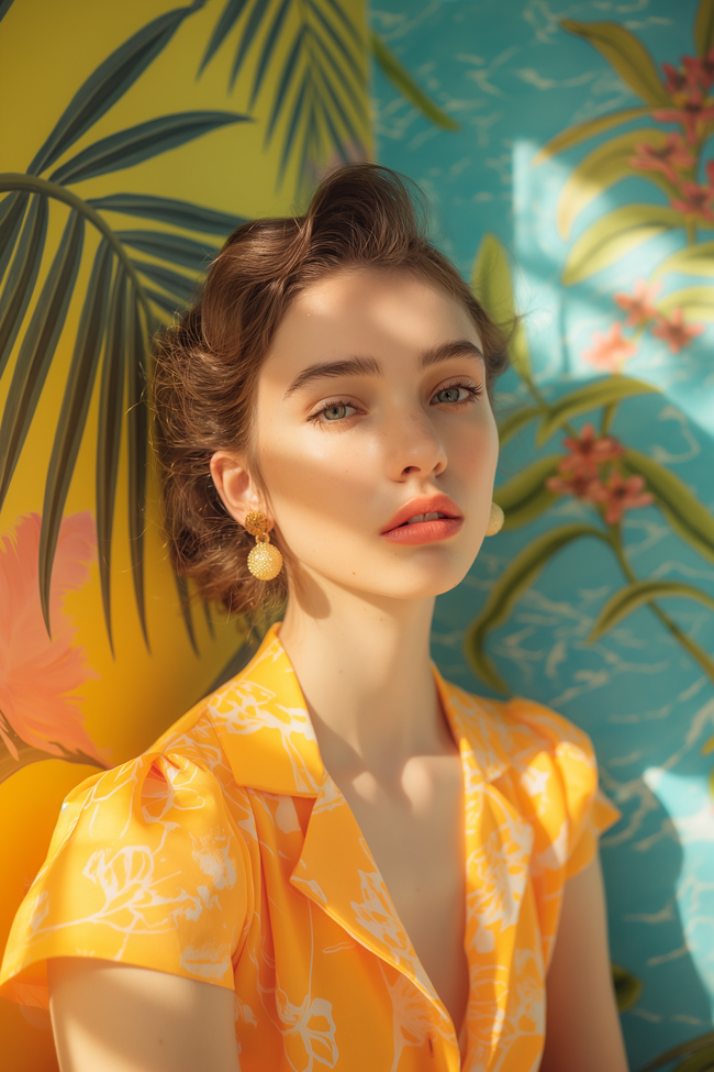 欧美气质迷人美女写真摄影图片