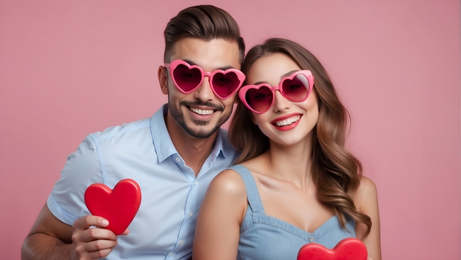 欧美情人节情侣甜蜜写真图片