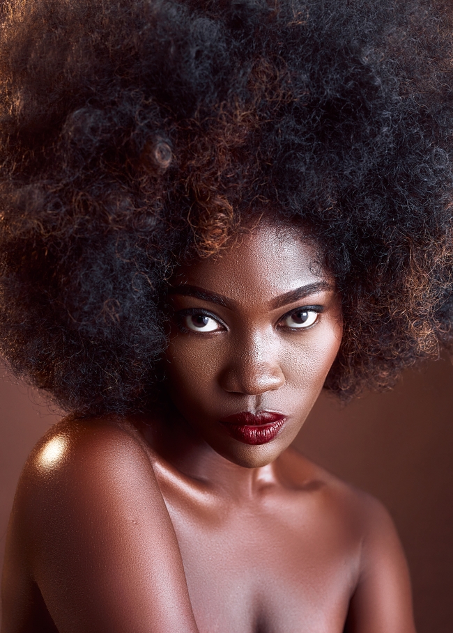 性感摩登黑人美女人体模特写真图片