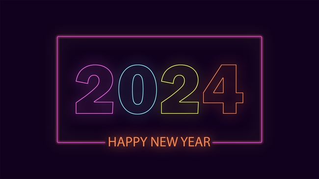 2024新年数字设计图片