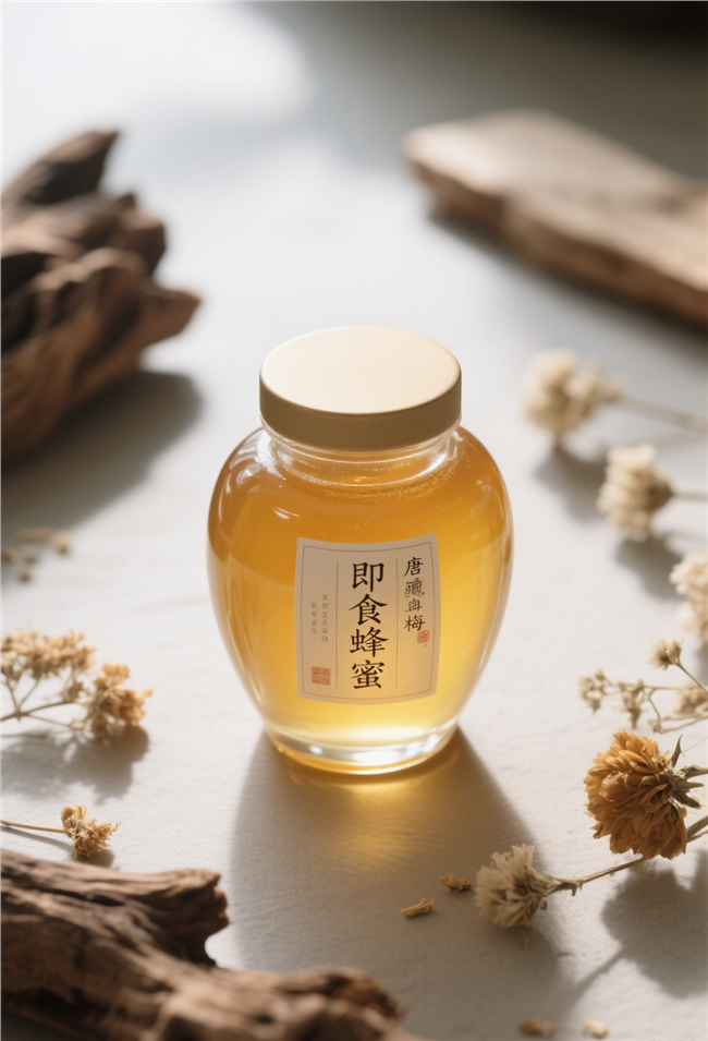 罐装即食蜂蜜摄影图片