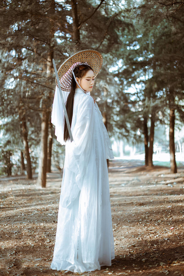 浪迹天涯的女侠客古装美女图片