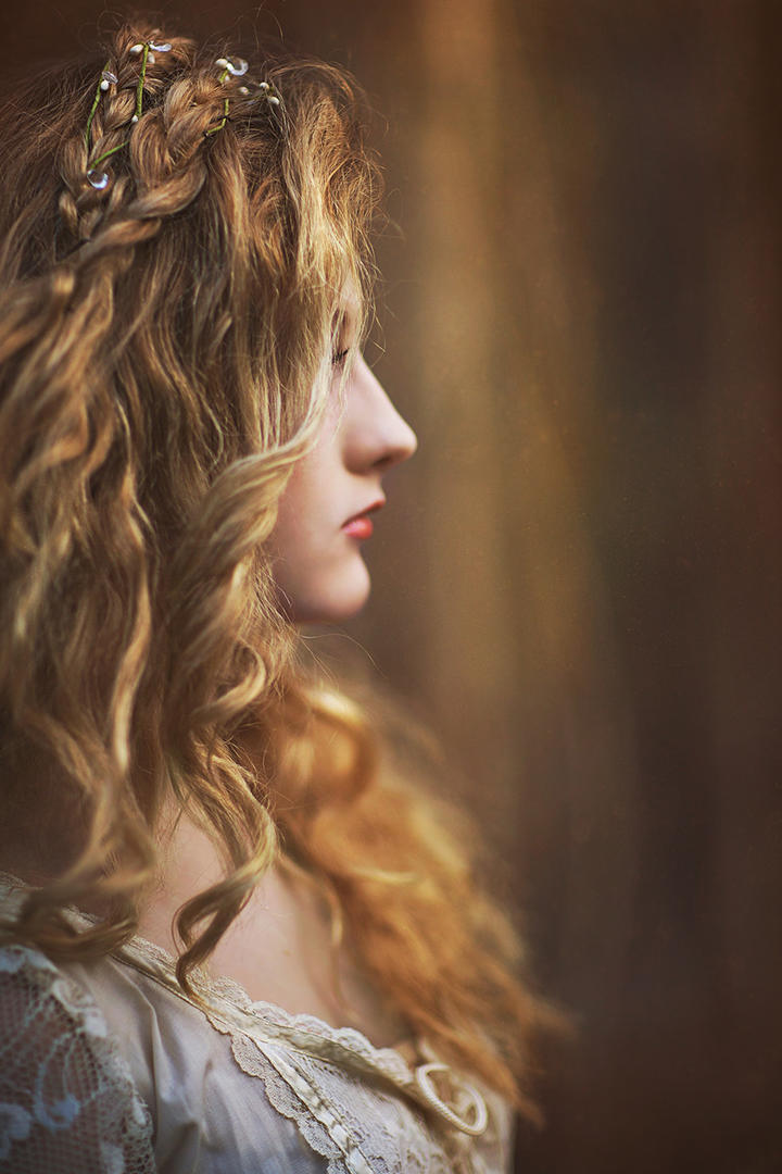 超高清欧美金发美女肖像写真图片