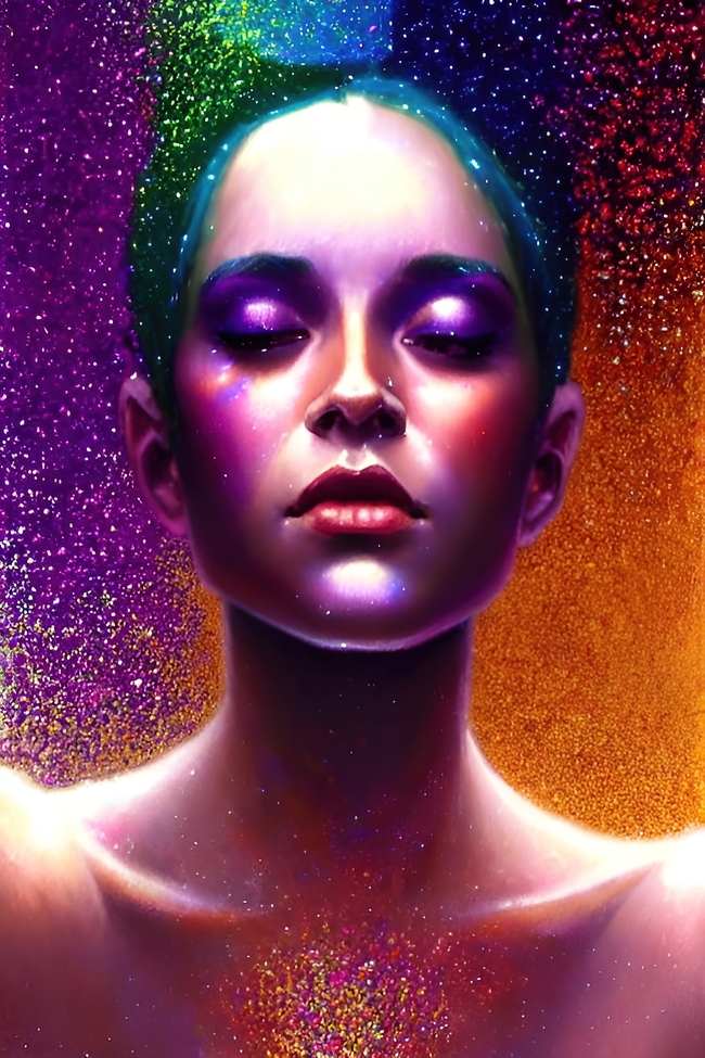 欧美时尚彩妆艺术美女人像摄影图片