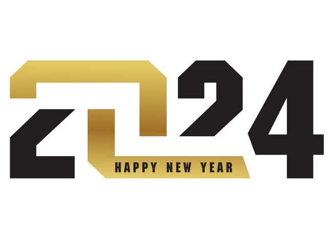 2024新年快乐数字设计图片