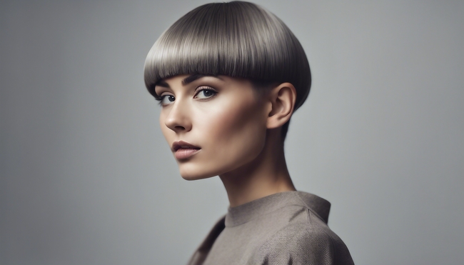 欧美美女时尚短发发型设计图片