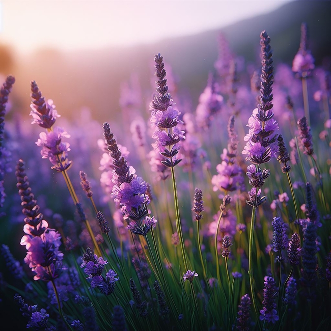 唯美意境清新薰衣草摄影图片