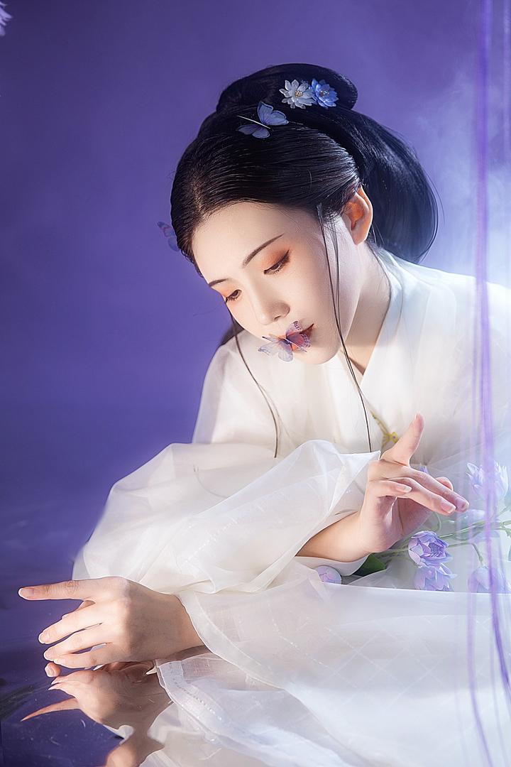 唯美古风头像女艺术写真图片