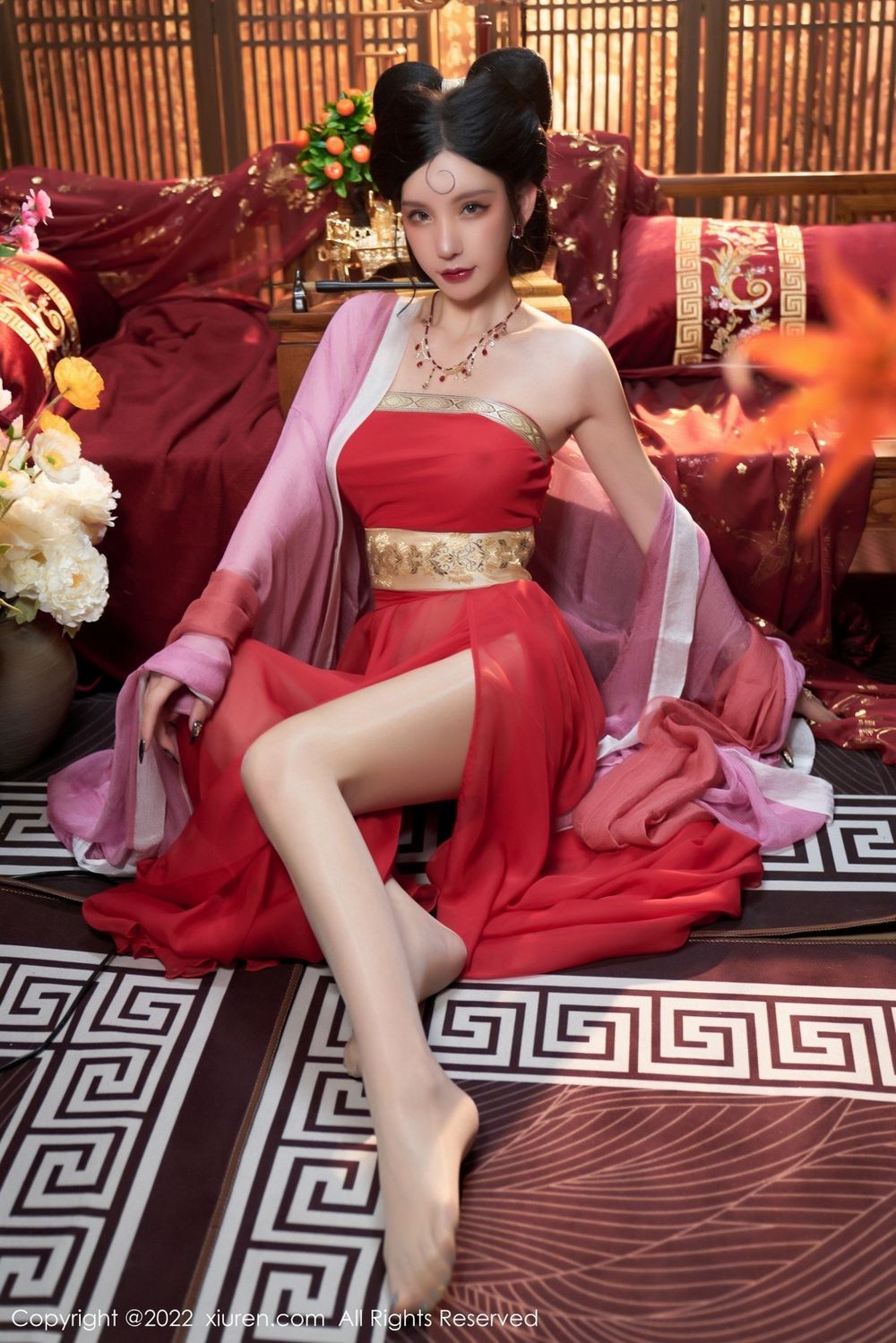 秀人网性感女神周于希Sally古装服饰饰演妲己主题三亚旅拍