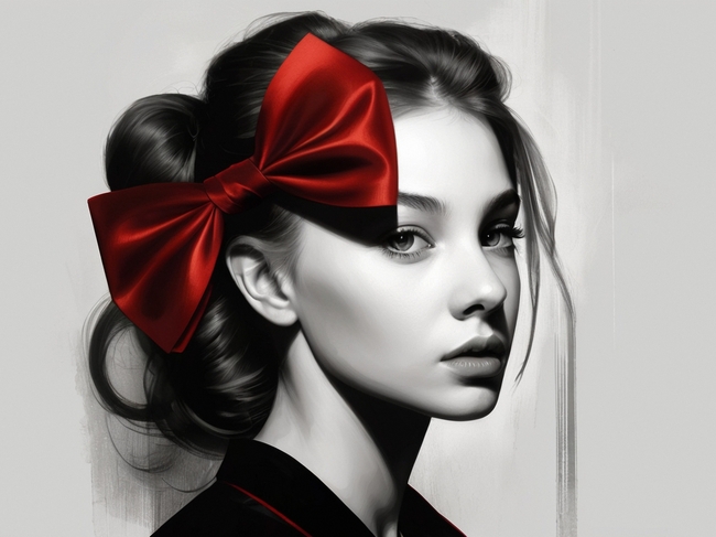 欧美复古风格美女肖像写真图片