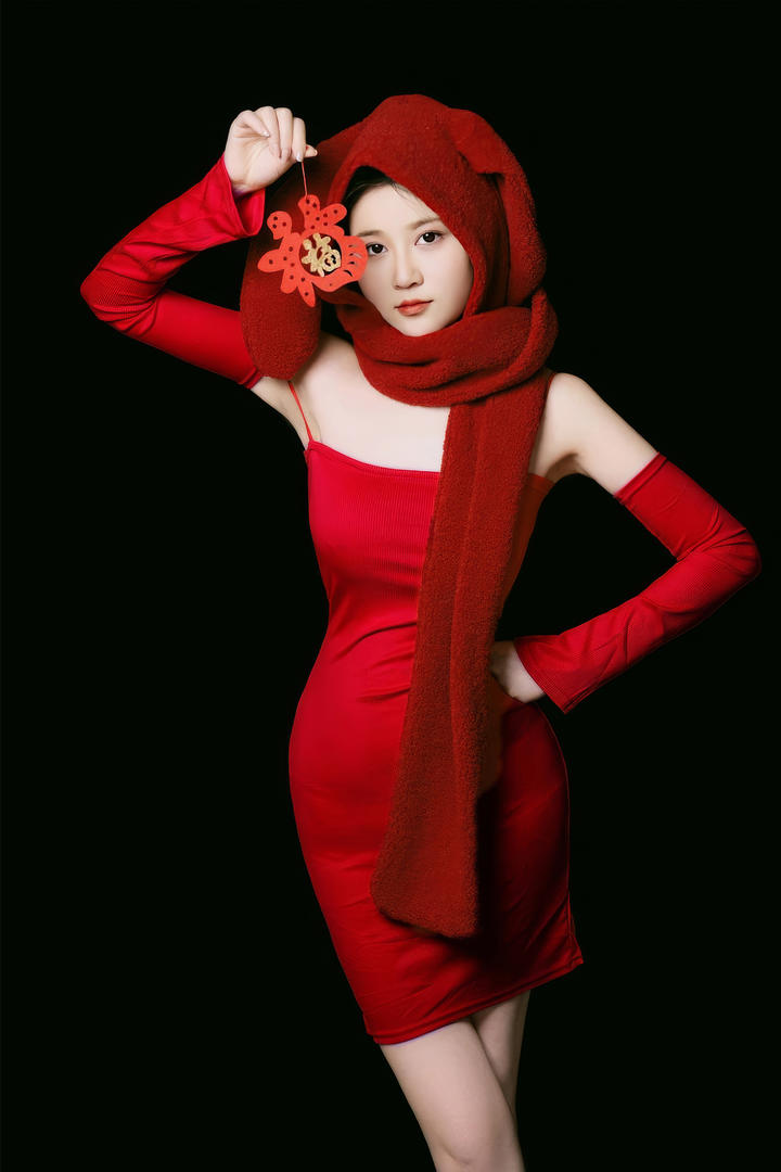 美女新年喜庆人像摄影艺术照片大全