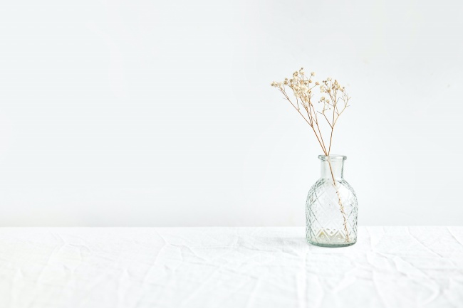 简约风干枝插花图片