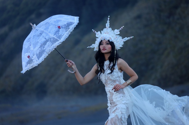 单人写真婚纱照图片