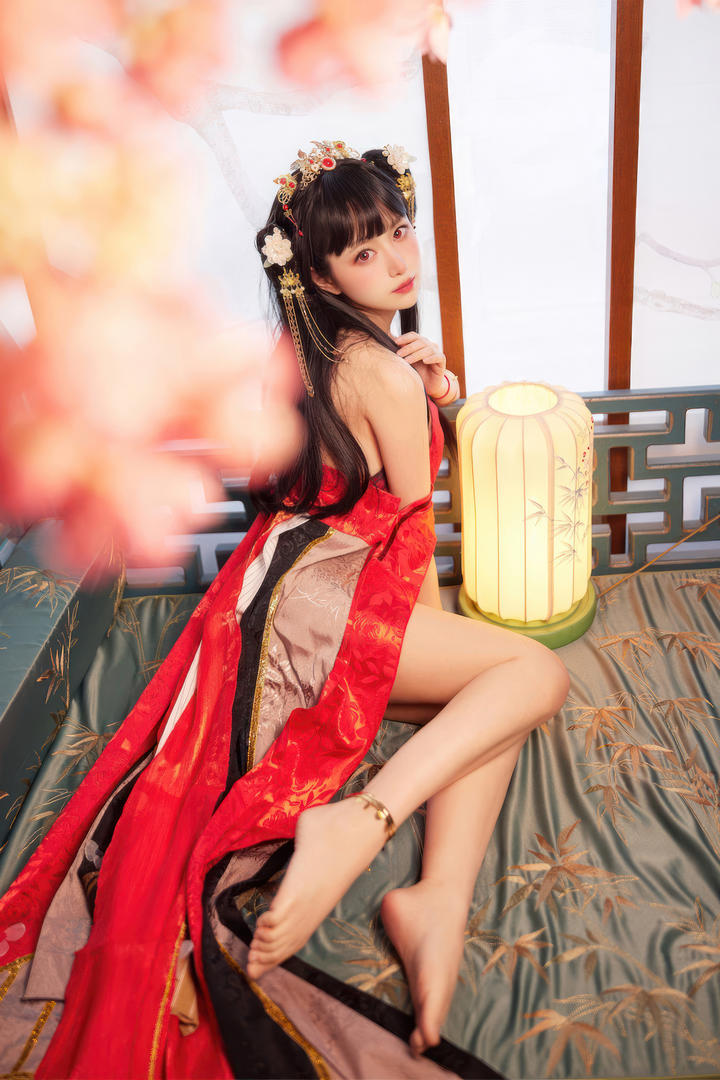 国模吧极品红色性感古装美女尤物116美女写真图片