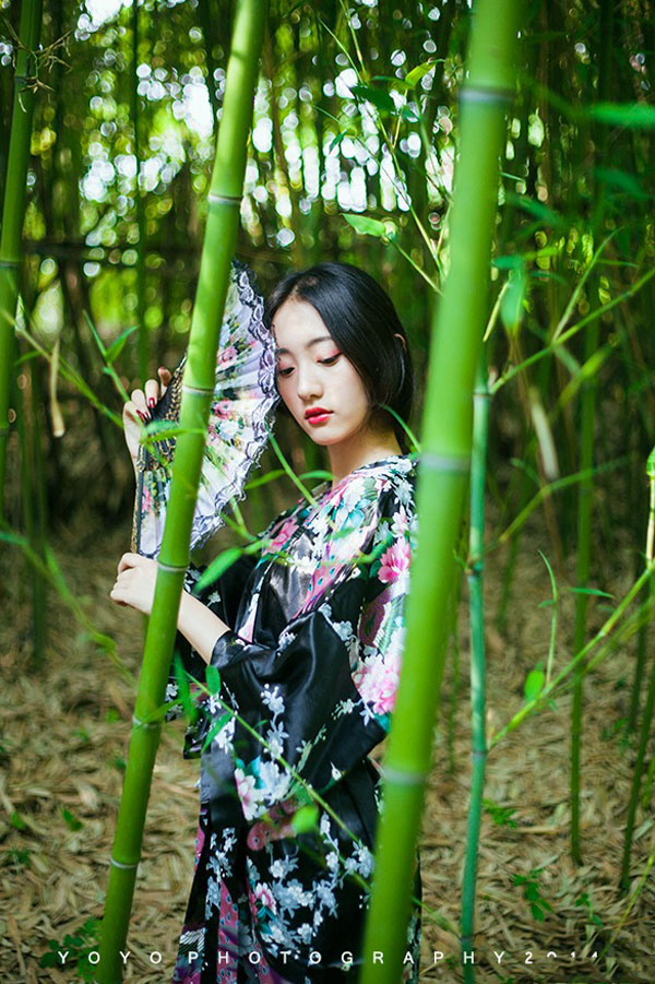 绿野踪影的古典优雅少女