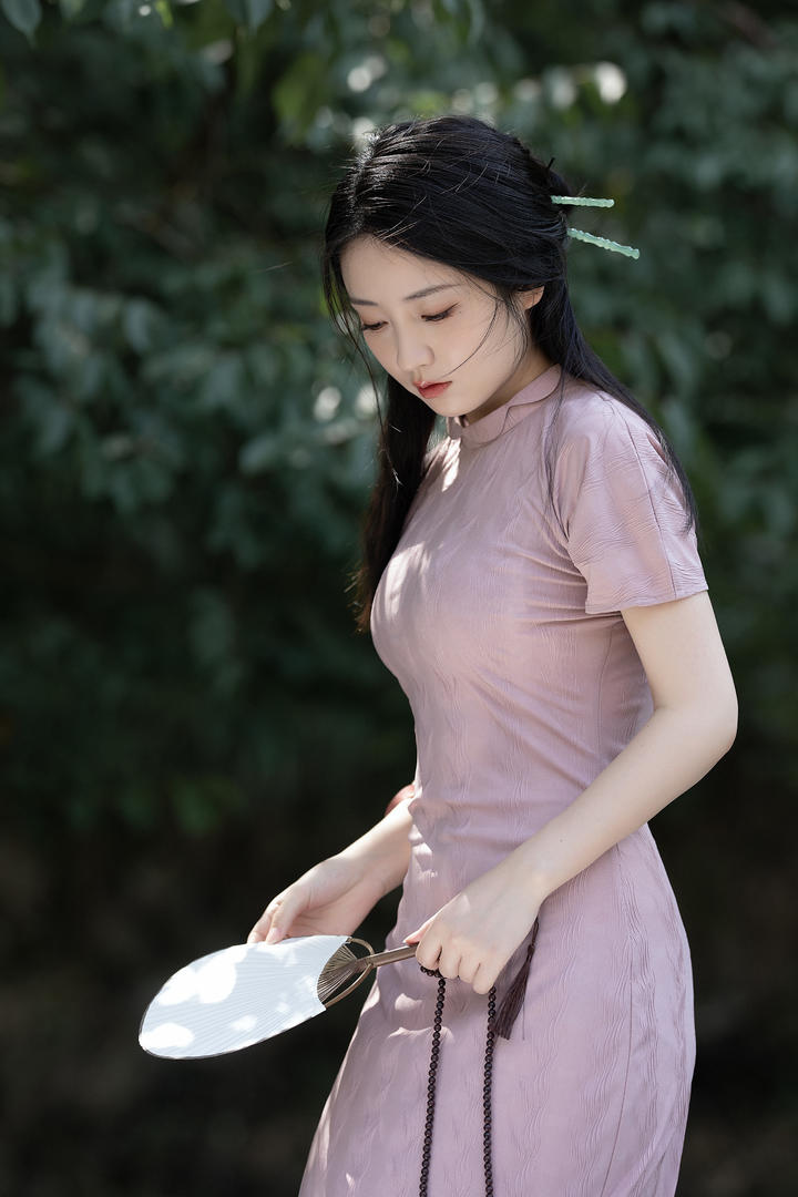 清纯素雅民国旗袍气质美人摄影图片