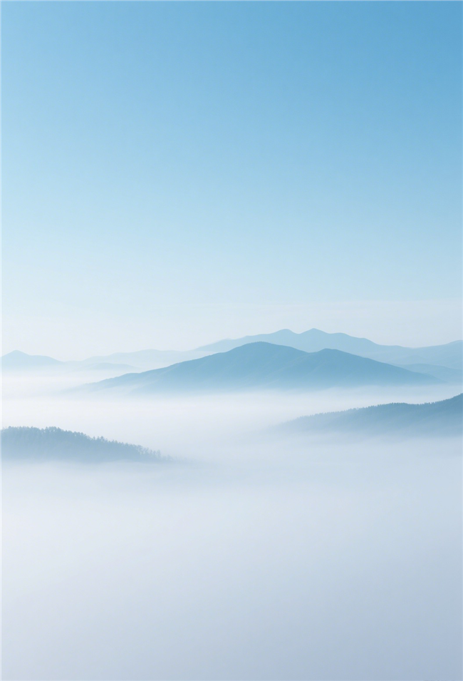 虚无缥缈云海背景图片