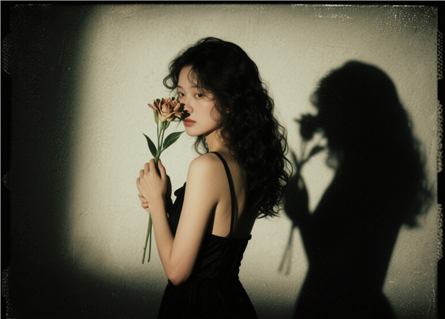 忧郁伤感风光影艺术美女摄影图片