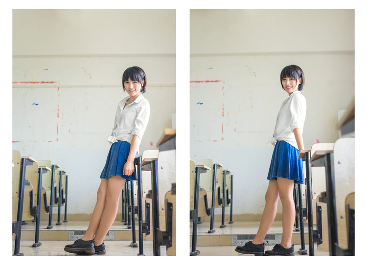 夏季校园新报道的纯美班花