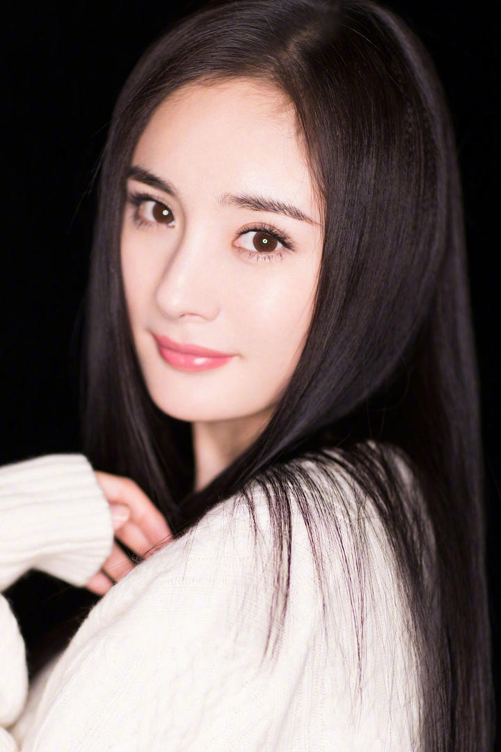 高清杨幂脸部特写图片