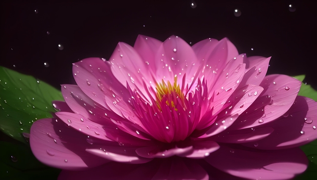 唯美粉色莲花盛开图片